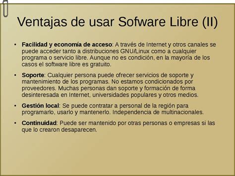 Ventajas Del Software Libre Me Faltan Carretes