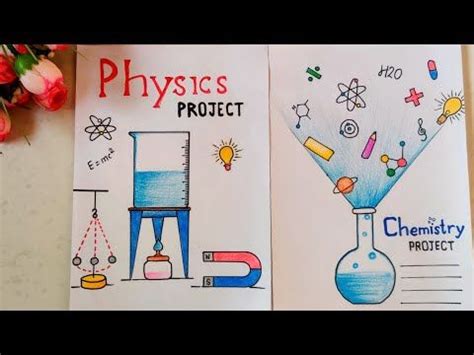 Physics Chemistry Science Border Design On Paper Easy Border For Project Border Design By