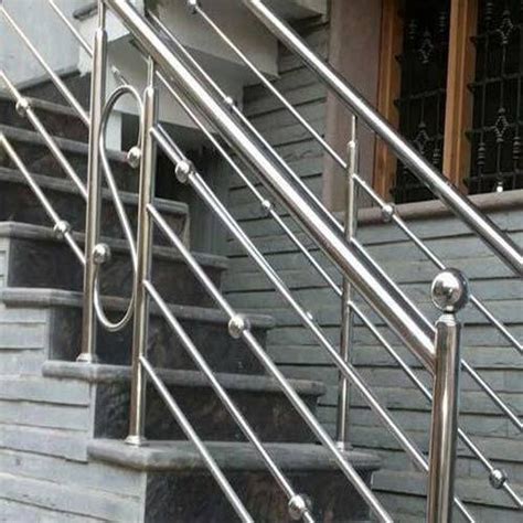 8mm double steel plates (sus30 4/sus316) railing: Bar Stainless Steel Hand Railings, Rs 200 /piece, Imperio ...