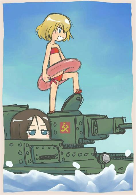 Girls Und Panzer Katyusha Dibujos De Anime Personajes De Anime Chica Anime Manga