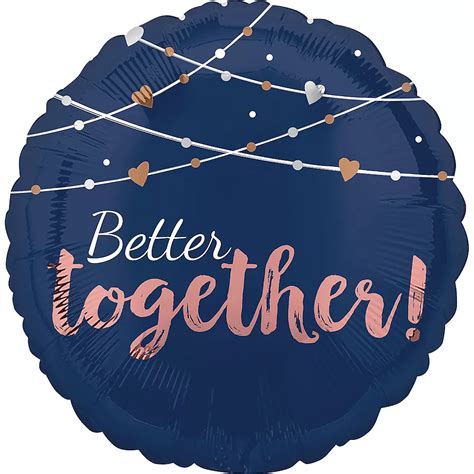 Navy Better Together Balloon 17in Party City