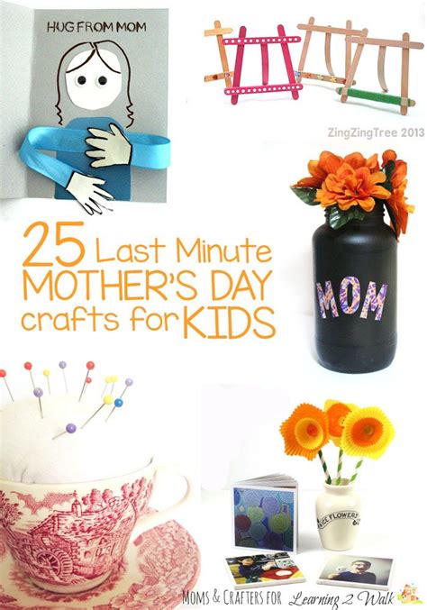 Bonus for all of the procrastinators out there: 25 Last Minute Mother's Day Crafts for Kids | Mothers day ...