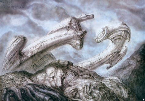 The Original Alien Concept Art Is Terrifying Alien Concept Art Giger Art Concept Art