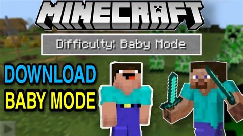 Baby Mode In Minecraft Pe On Android Baby Mode Difficulty In Mcpe