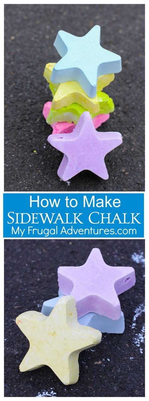 Simple 3 Ingredient Homemade Sidewalk Chalk Use Any Shape Or Size Or