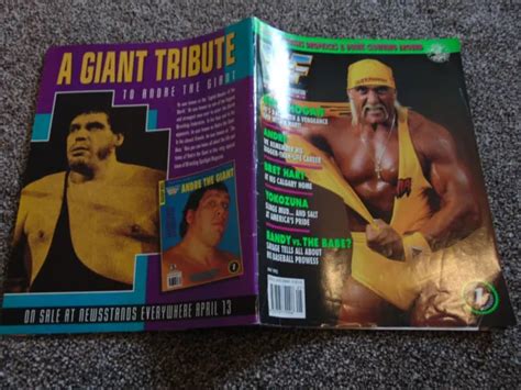 Wwf Wwe Magazine Wrestling Hulk Hogan Bret Hart May 1993 £499