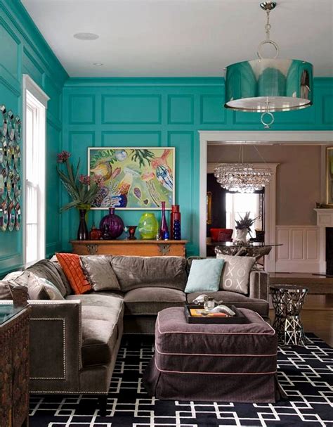 Turquoise And Brown Wall Decor Beautiful Living Room Turquoise Decor
