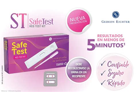 STP Safe Test Plus Prueba De Embarazo Para Toma Directa De Gedeon