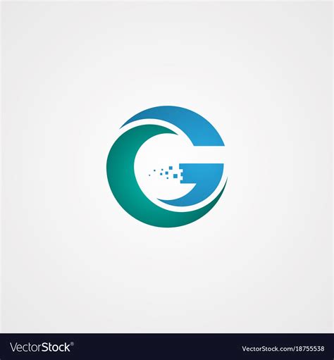 G Letter Logo Design Royalty Free Vector Image