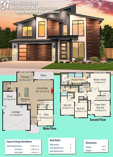 Hello, i present to you today first tiny living house for 1 or 2 sims. Modern House Plans : Architectural Designs Modern House ...