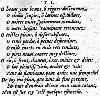 Sonnet II - Louise Labé - CLOPIN - CLOPANT