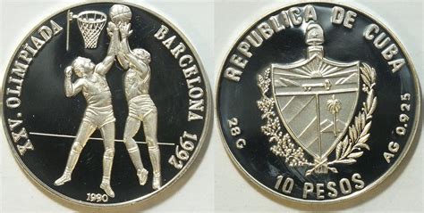 Check spelling or type a new query. Kuba 10 Peso Olympische Spiele 1992 Basketball Proof ...