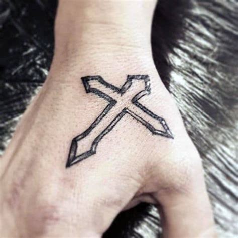 50 Simple Cross Tattoos For Men Religious Ink Design Ideas