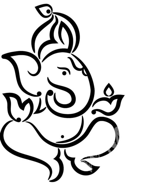 Ganesha sketch ganesha drawing lord ganesha paintings ganesha art krishna art ganesh tattoo hare krishna outline drawings tattoo ideas. View Larger Image ... | Ganesha drawing, Ganesha artwork ...