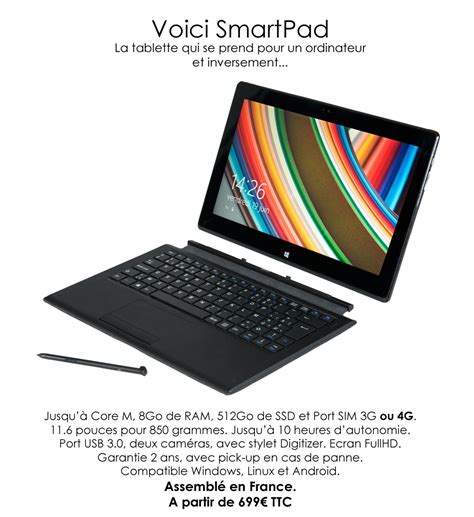 Découvrez Smartpad La Tablette Linux Windows Et Android Qui Remplace