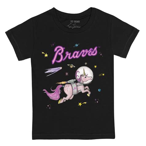 Atlanta Braves Space Unicorn Tee Shirt Tiny Turnip