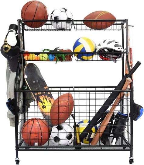 Kinghouse Garage Sports Equipment Organizer Ball Storage Rack Garage