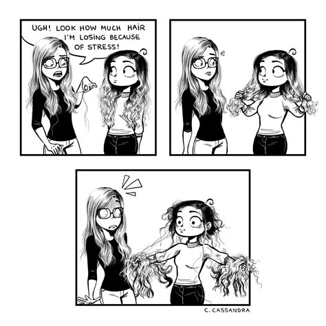 hair girl c cassandra comics funny comics and strips cartoons funny pictures and best