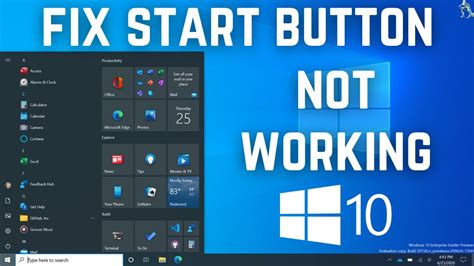 Fix Start Button Not Working In Windows 10 Start Menu Not Working
