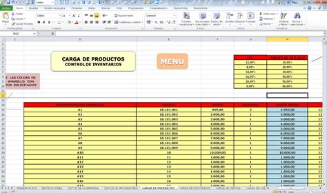 Plantillas Para Control De Inventarios En Excel Gratis Charcot