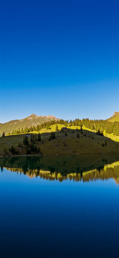 Lake Bannalpsee 4k Wallpaper Mountain Lake Idyll Switzerland Blue