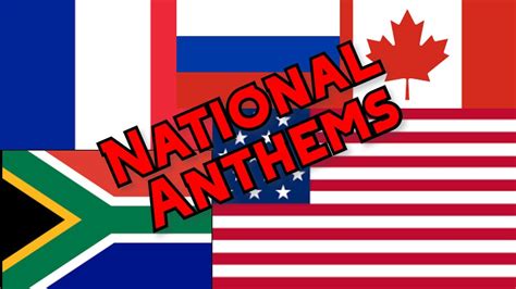 Top 5 National Anthems Youtube