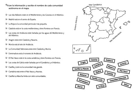 Épinglé par Emy Profe sur Comunidades y Ciudades de España | Grammaire