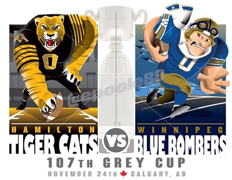 107th Canadian Football League Grey Cup Hamilton Tiger Cats V