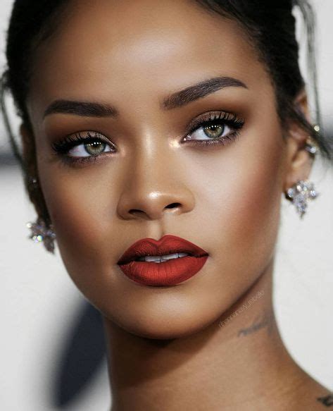 12 Best Rihanna Red Lipstick Ideas Rihanna Rihanna Makeup Rihanna Style