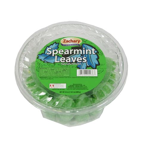 Zachary Spearmint Leaves Candy 24 Oz