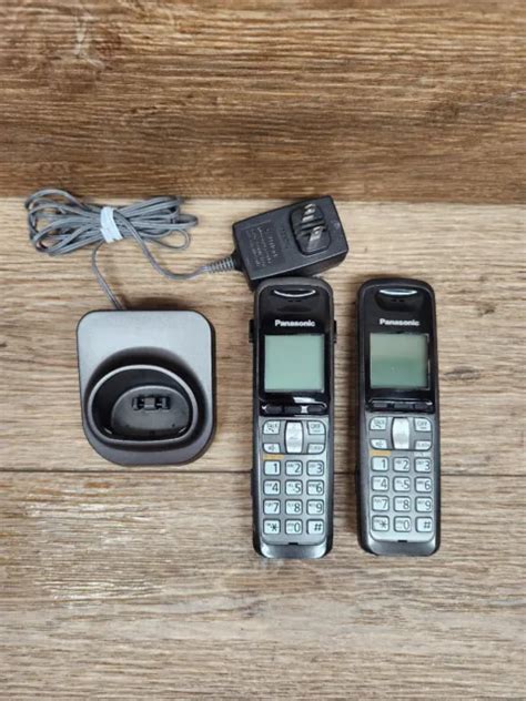 Lot 2 Panasonic Kx Tga641 Cordless Phone Handset And1 Charger Base
