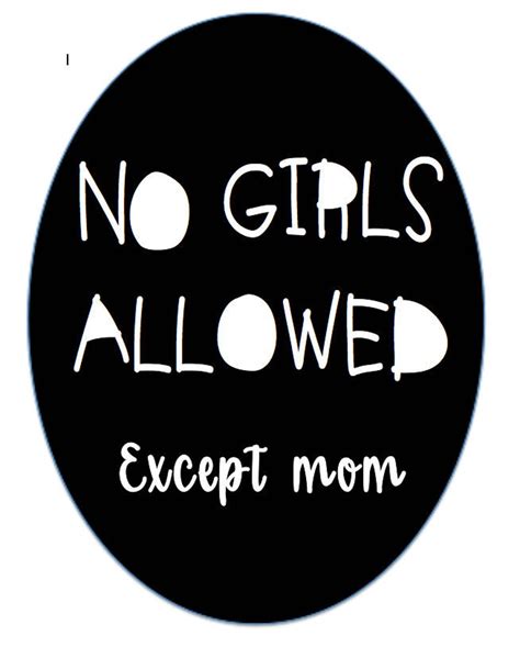 No Girls Allowed Sign Digital Printable Kids Room Fort Etsy