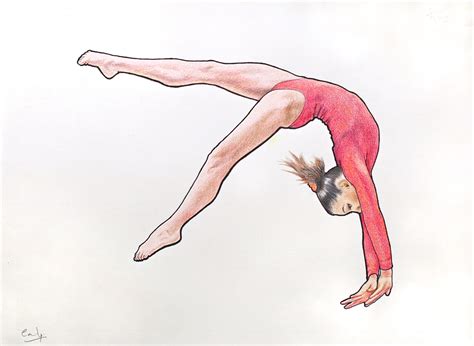 gymnast drawing at getdrawings free download