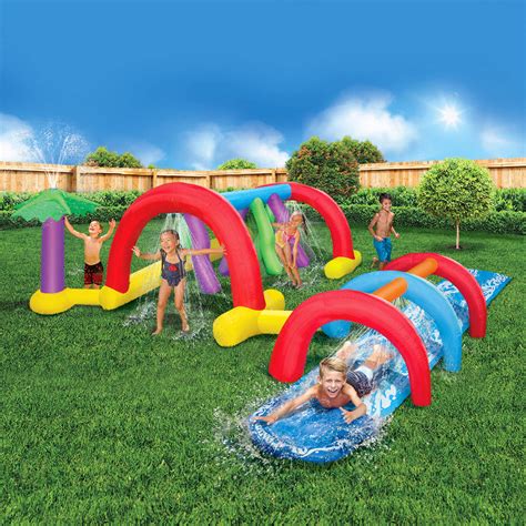 Water Park Inflatable Games Backyard Slides Toys Outdoor Play Center Spray Kids Ebay