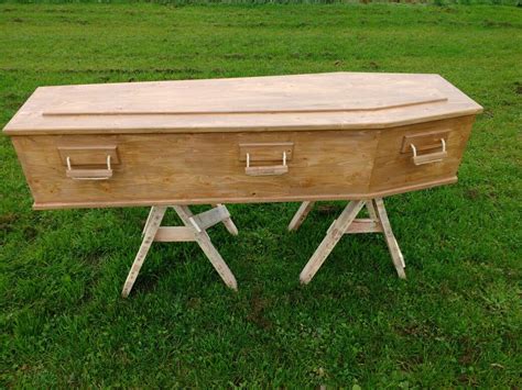 Coffin Made From Used Pallets Eco Friendly With No Trees Felled Hand