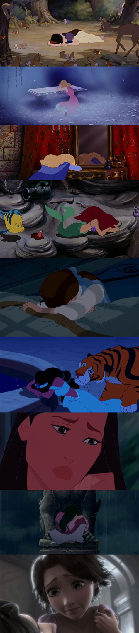 Disney Princesses Crying Over A Guy By Nikki1975 On Deviantart