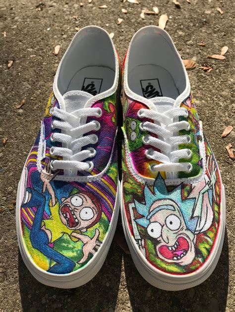 Rick And Morty Custom Vans Etsy