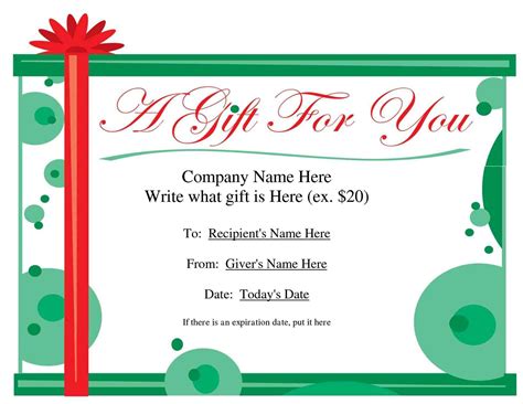 Gift certificate template will greatly help you to make a stunning gift for someone special on his or her big day. New christmas present writing template at temasistemi.net ...