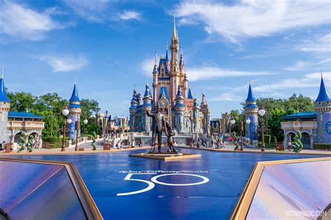 Stage Installed At The Magic Kingdom For The Walt Disney World 50th