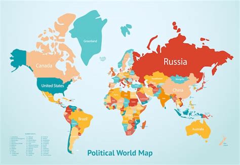 Free Vector Earth Map Countries