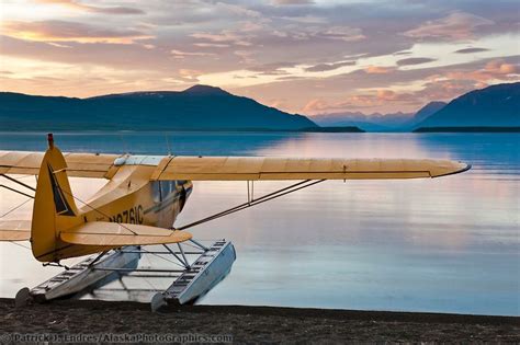 Supercub Bushplane Naknek Lake Sunrise Bush Plane Vintage Aircraft