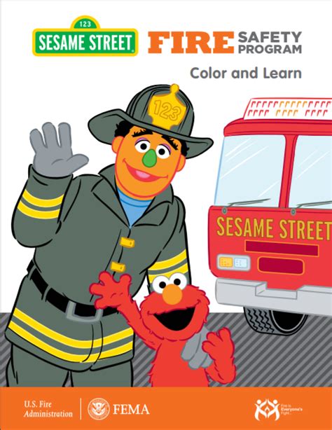 Free Sesame Street Fire Safety Program Printable Activity Book