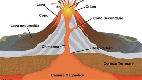 Partes De Un Volcán Características Descripción Y Función