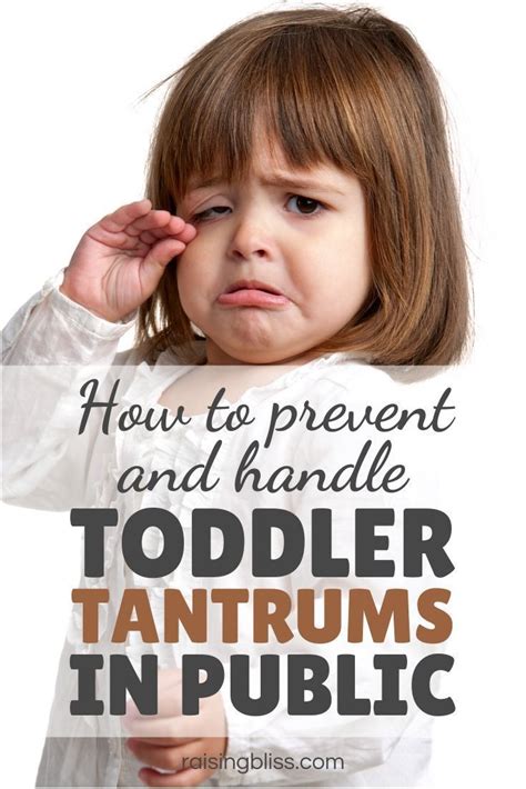 How To Prevent And Handle Toddler Tantrums In Public Tantrums Toddler