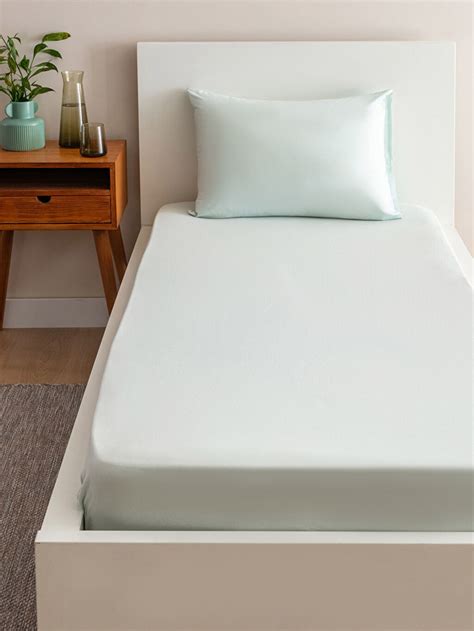 Elastic Knitted Single Bed Sheet 100x200x30 Cm S2kr74z8 Fwf S2kr74z8