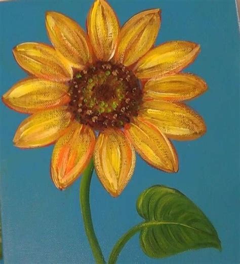 Sunflower Painting Flower Painting Sunflower Canvas Paintings
