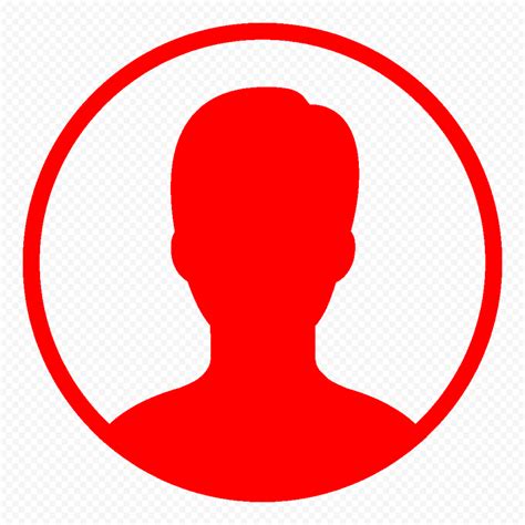 Profile User Round Red Icon Symbol Download Png Citypng