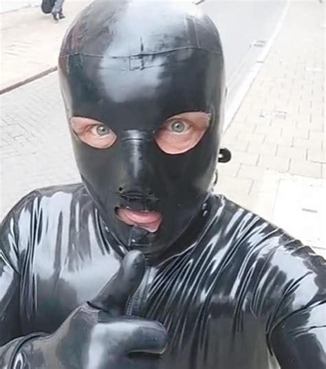man dubbed the gimp man of essex returns to the streets of colchester after going viral during