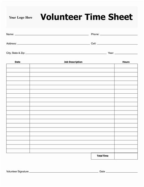 volunteer spreadsheet excel db excelcom