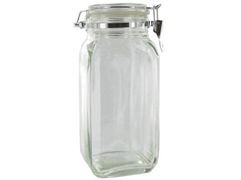 9 12 Square Jar With Flip Lid 499 Square Glass Jars Square Jars Jar